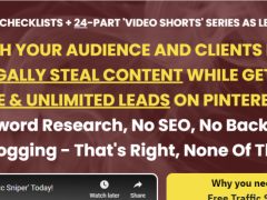 Review of (PLR) Pinterest Free Traffic Sniper