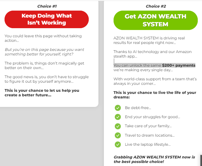 AZON Wealth System Review