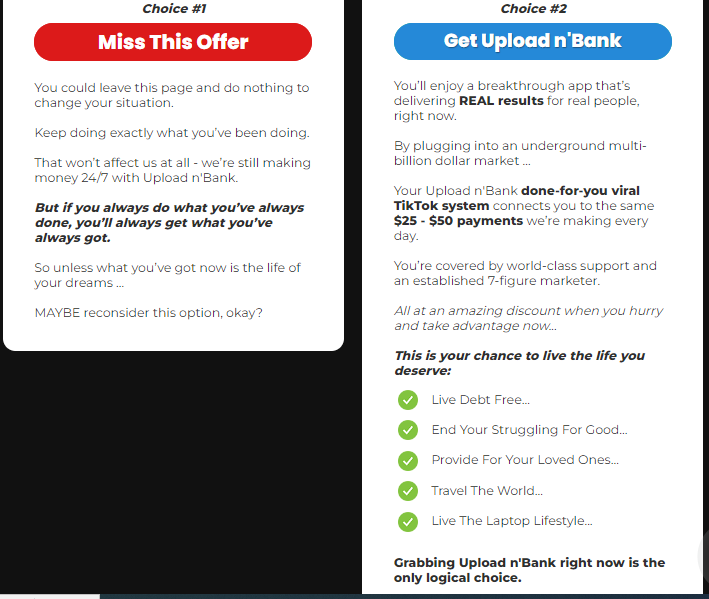 UPLOAD n' BANK Review