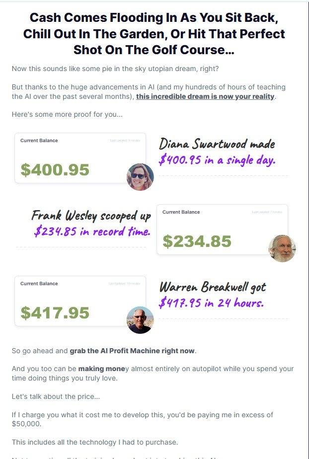 AI PROFIT MACHINE Review
