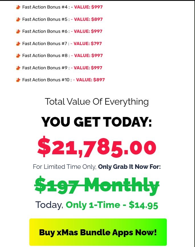 Xmas BundleApps Best Review