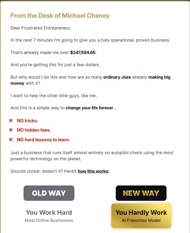 AI Franchise Review 2025: Can This $9.95 AI Business Make You Rich? 4 Screenshot 11 2