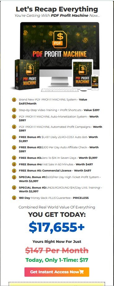 PDF PROFIT MACHINE REVIEW 2025