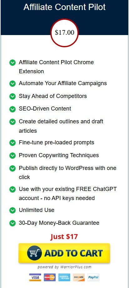 Affiliate Content Pilot Review