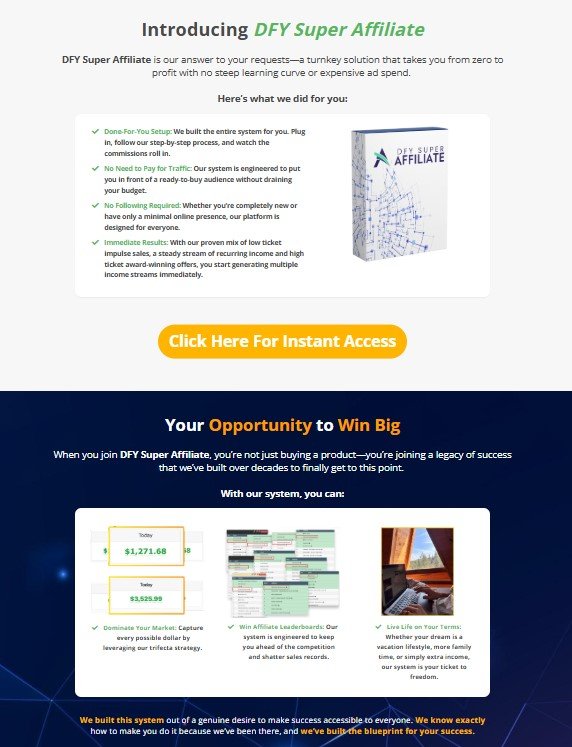 DFY Super Affiliate Review