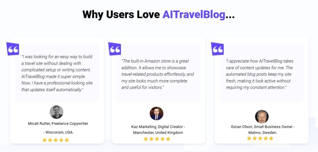 AI Travel Blog Review