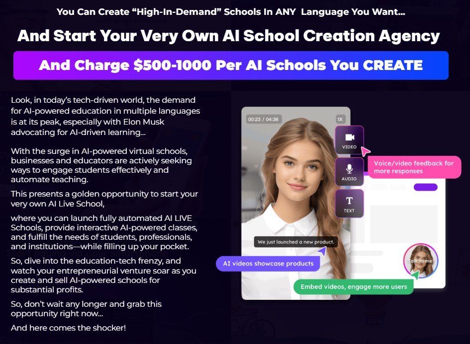 AI Live School Builder Review