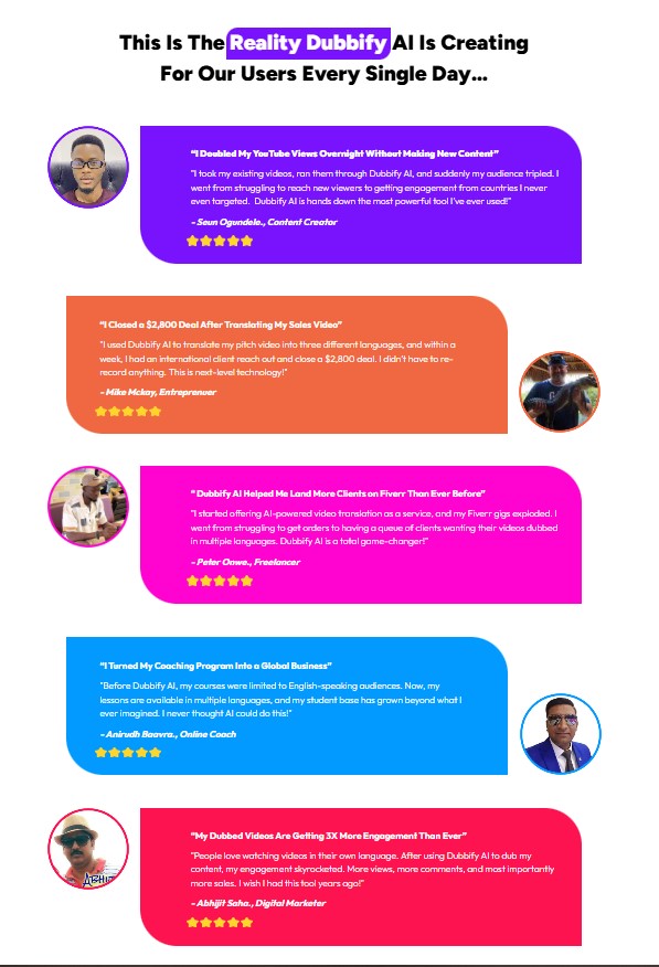 Dubbify AI Review: The Revolutionary AI Video Engine for Global Domination 15 Dubbify AI Review