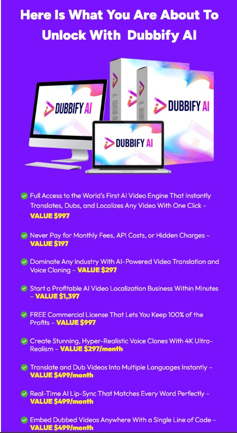 Dubbify AI Review: The Revolutionary AI Video Engine for Global Domination 24 Screenshot 20