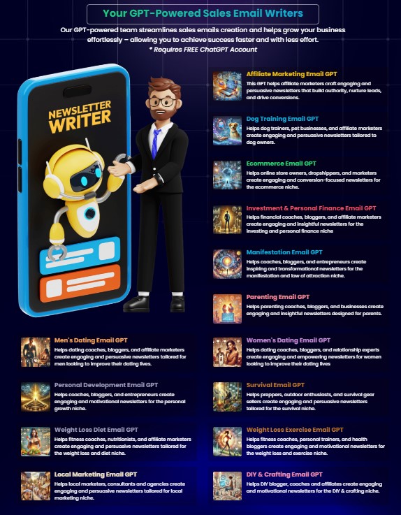 Niche Email Pro GPT Review: Monetize Your Audiences and Email Lists with GPT-Powered Solutions! 4 Niche Email Pro GPT Review