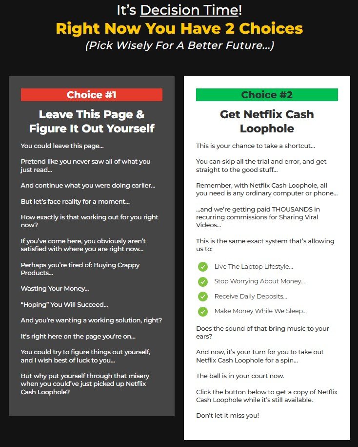 Netflix Cash Loophole Review 2025