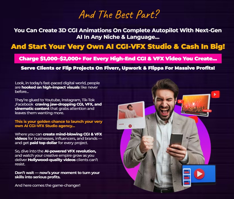 CGI-VFX Studio Review: Create Stunning 8K CGI Movies in 60 Seconds with No Skills 10 CGI-VFX Studio Review