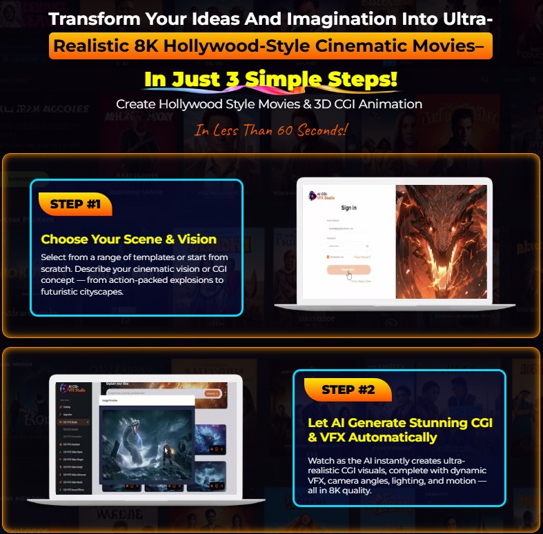 CGI-VFX Studio Review: Create Stunning 8K CGI Movies in 60 Seconds with No Skills 7 CGI-VFX Studio Review