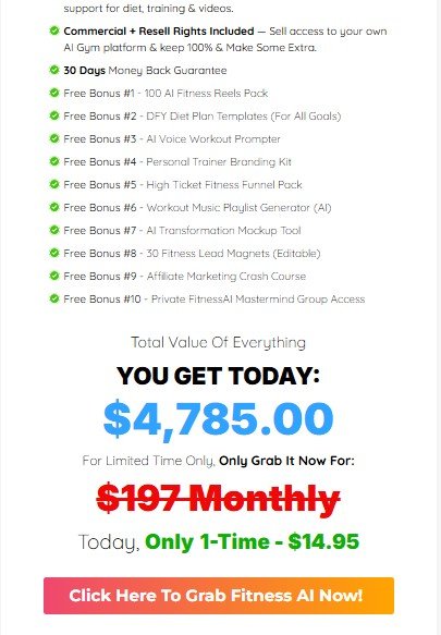 Top 7 Reasons to Choose FitnessAI