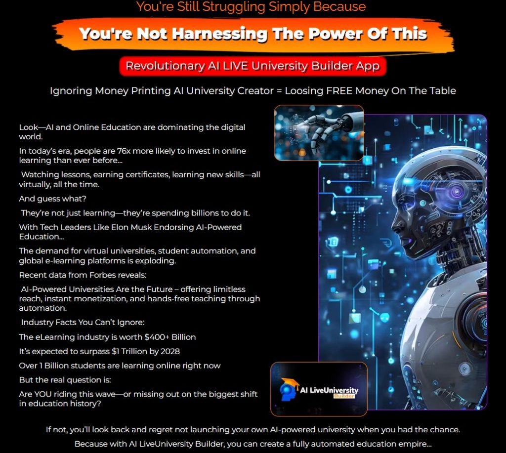 AI Live University Builder Review 2025