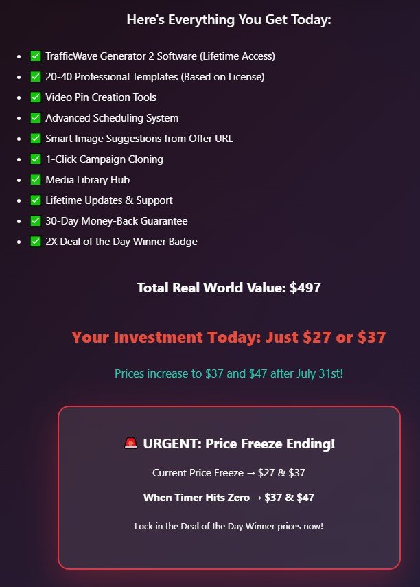 TrafficWave Generator 2.0 Review