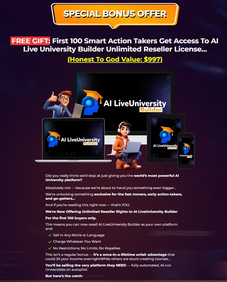 AI Live University Builder Review 2025