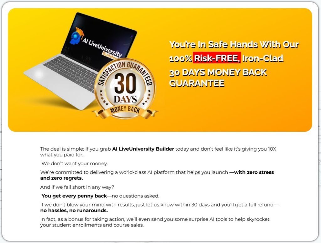AI Live University Builder Review 2025
