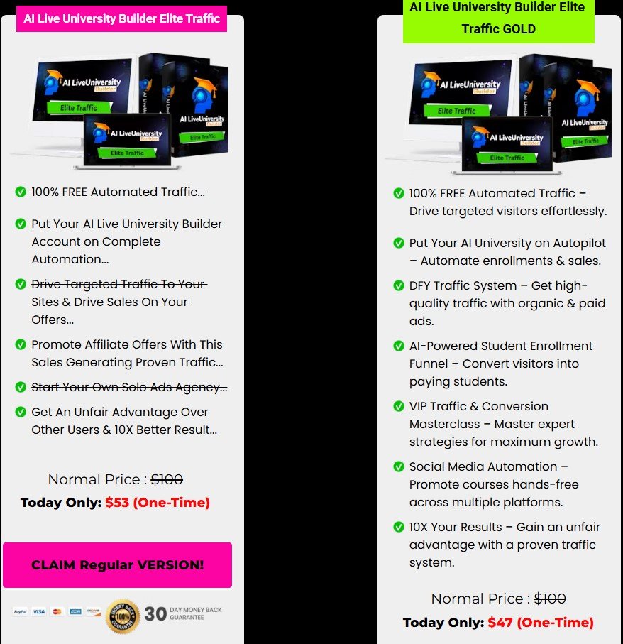 AI Live University Builder Review 2025