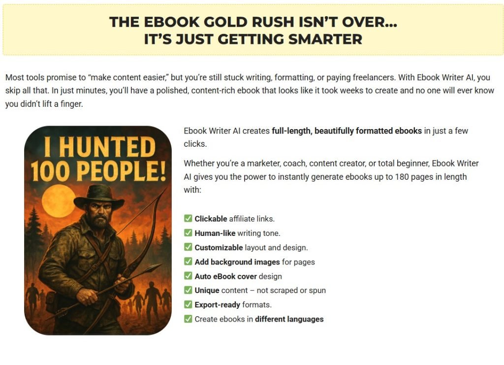 eBook Writer AI Full Review