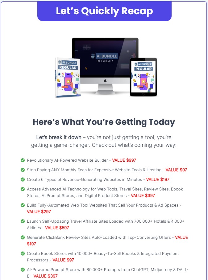 AI Bundle Review: Build 6 Profitable Websites + Training in 1 Click 27 AI Bundle Review