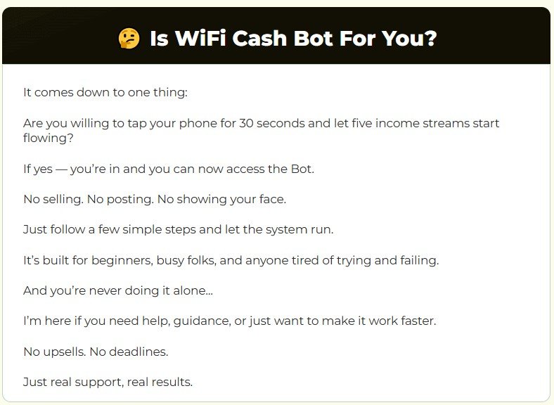 WiFi Cash Bot Review 2025