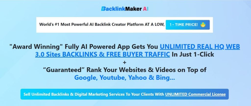 BacklinkMaker AI Review 2025 