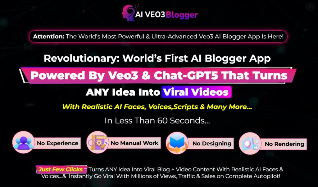 AI Veo3Blogger Review: The World’s Most Powerful & Ultra-Advanced Veo3 AI Blogger App Is Here! 3 AI Veo3Blogger Review