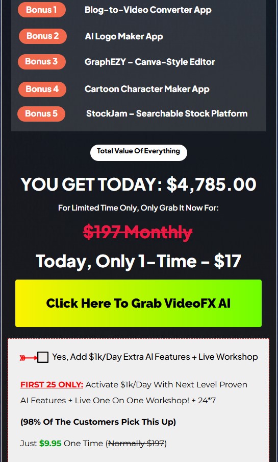 VideoFX AI Review