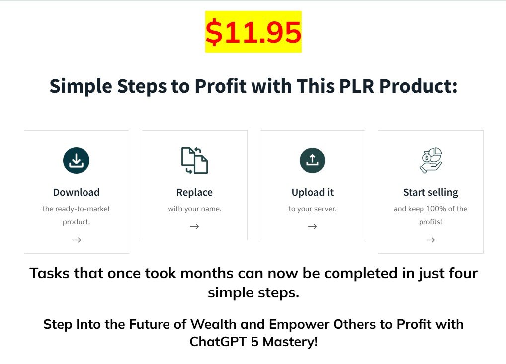 ChatGPT 5 Mastery PLR Review