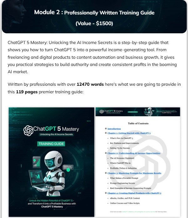ChatGPT 5 Mastery PLR Review