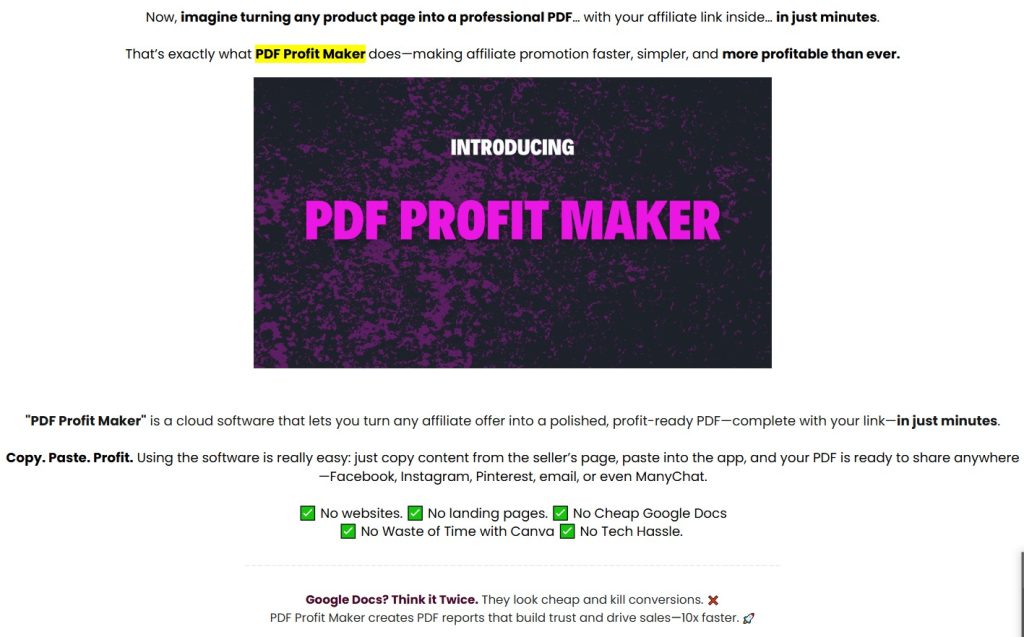 PDF Profit Maker Reseller Review