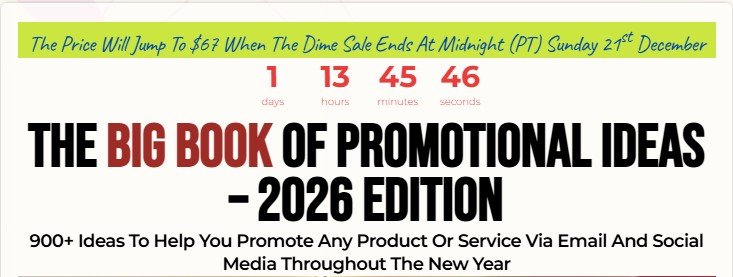 Big Book Of Promotional Ideas Review