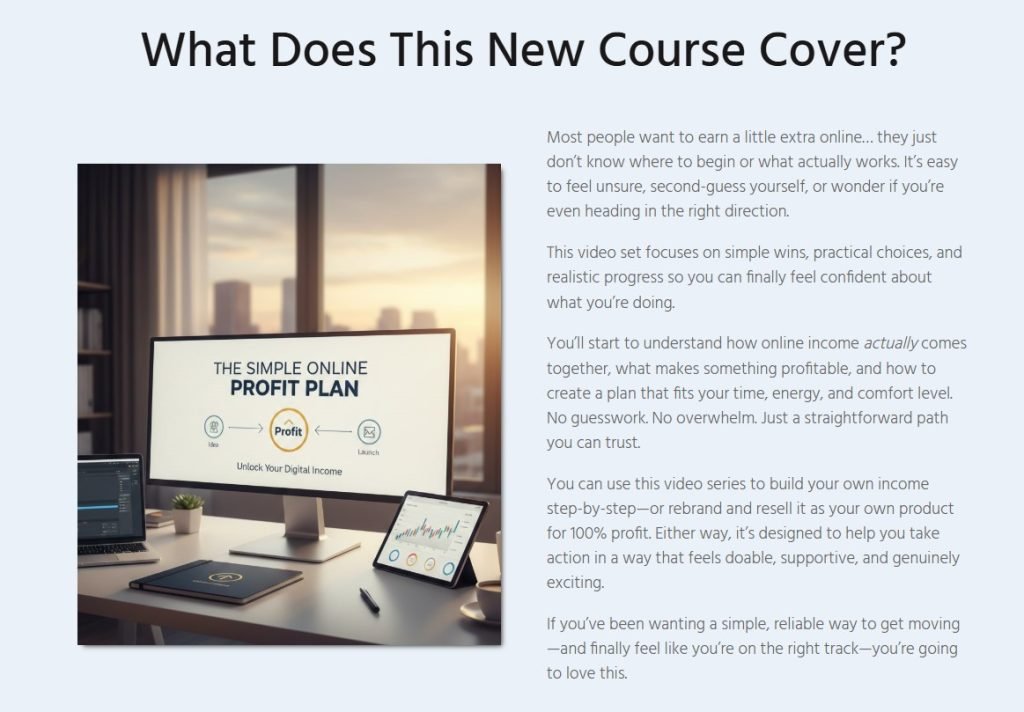 The Simple Online Profit Plan Review