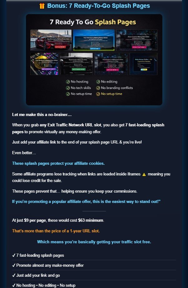 Exit Traffic Network Review