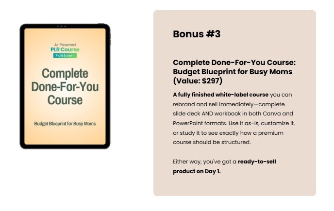 AI-Powered PLR Course Profit System Review