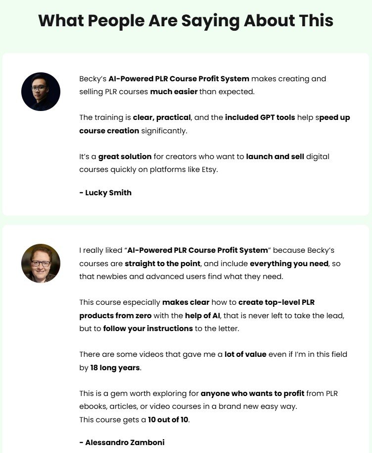 AI-Powered PLR Course Profit System Review