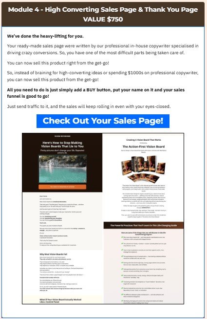 Plr The Action First Vision Board Review