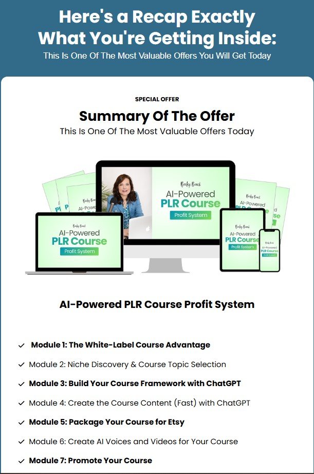 AI-Powered PLR Course Profit System Review