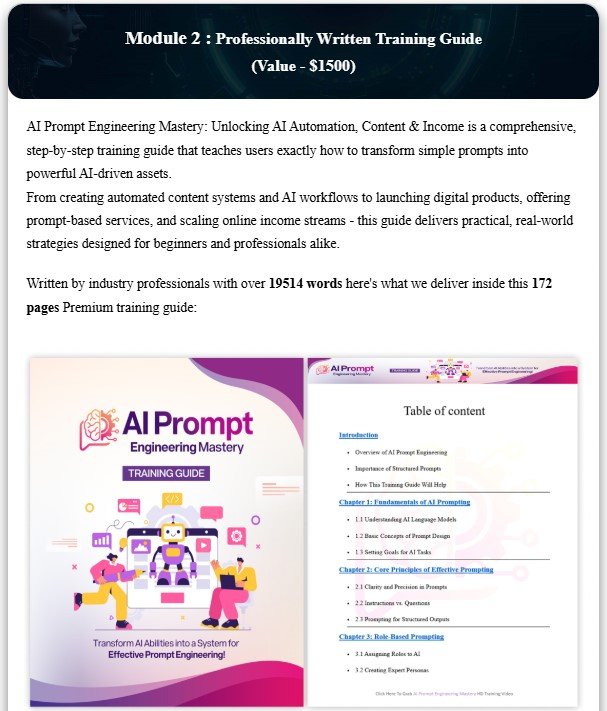 AI Prompt Engineering Mastery With PLR Review