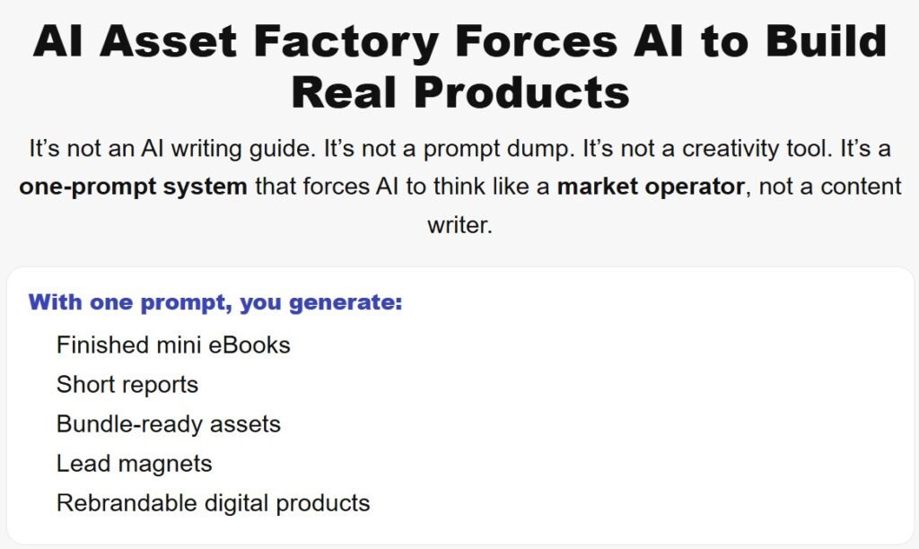 AI Asset Factory PLR Review