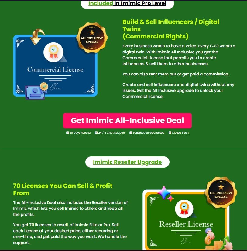 Imimic Review & Bonus