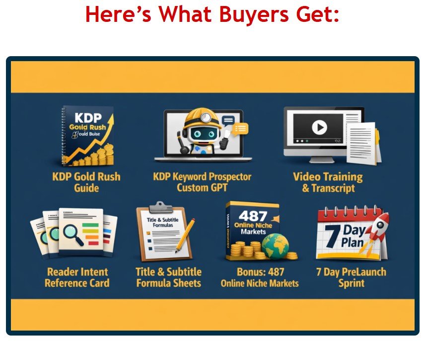 KDP Keyword Gold Rush Review