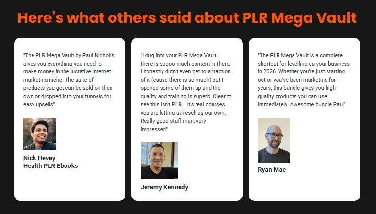 PLR Mega Vault Review