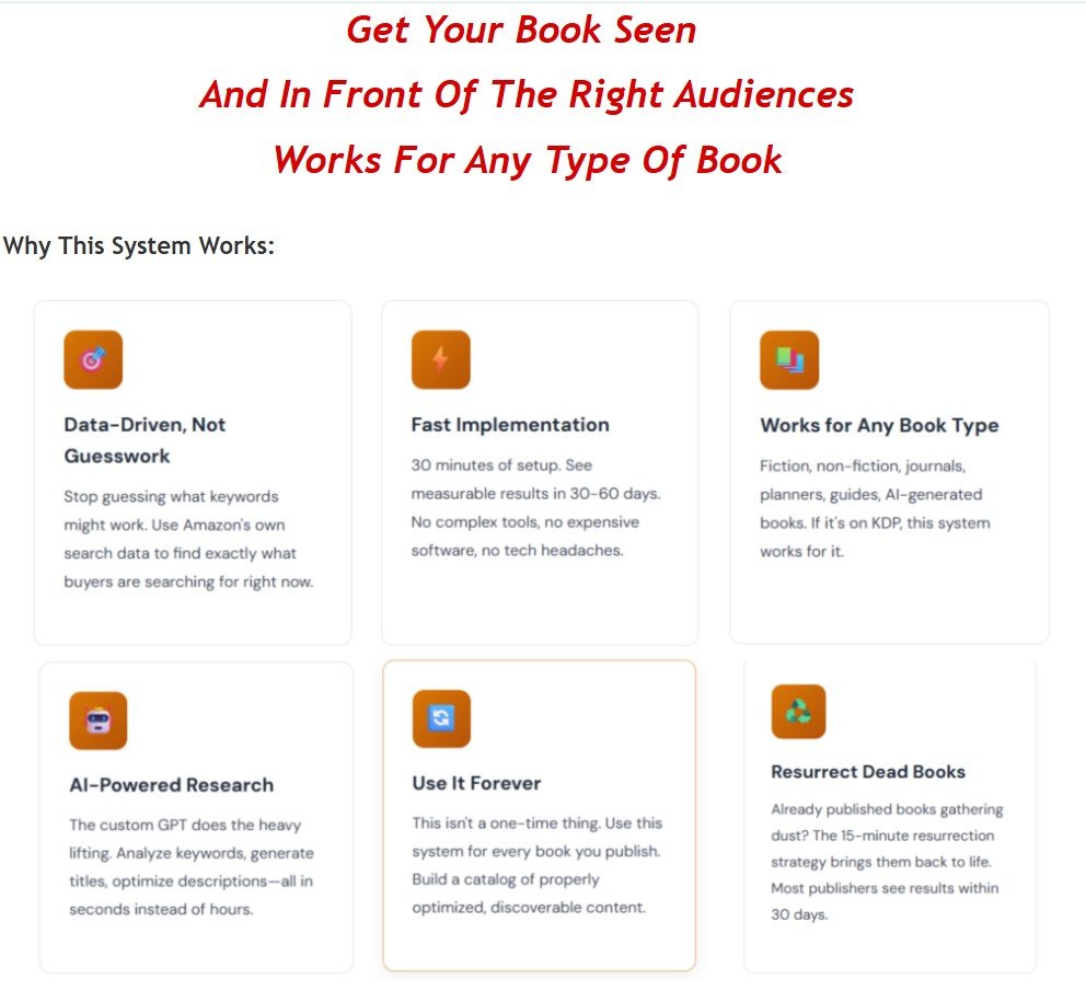 KDP Keyword Gold Rush Review