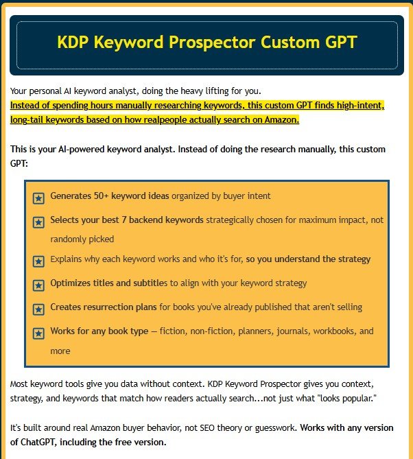 KDP Keyword Gold Rush Review