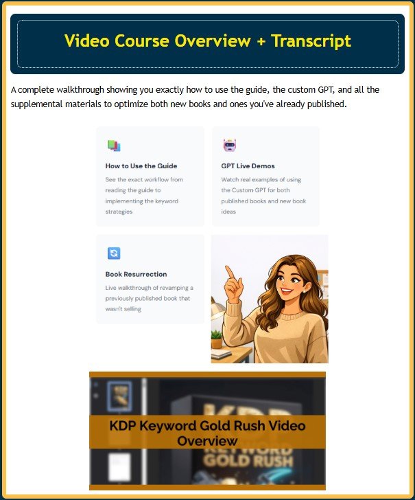 KDP Keyword Gold Rush Review