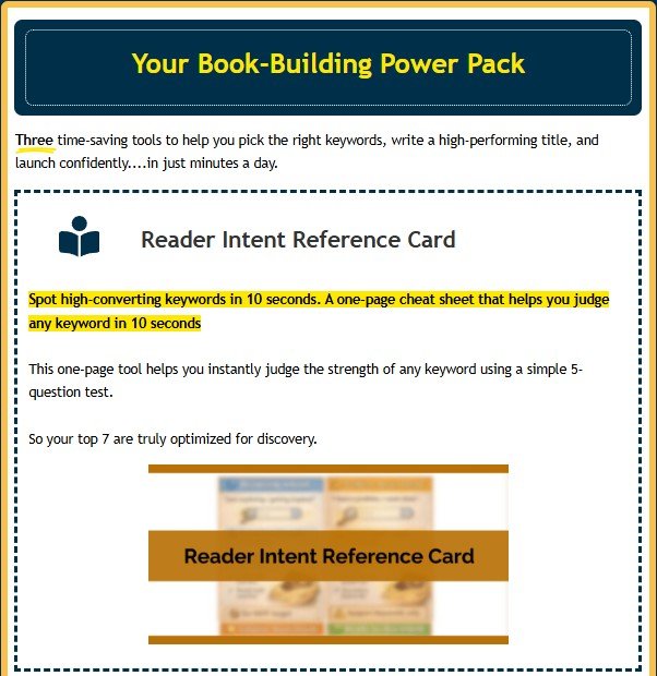 KDP Keyword Gold Rush Review