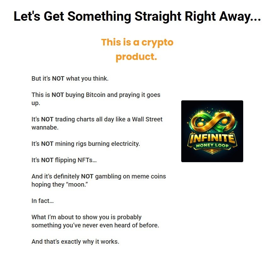 Infinite Money Loop Verified Review