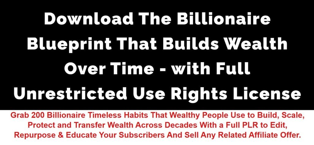 Billionaire Blueprint Review